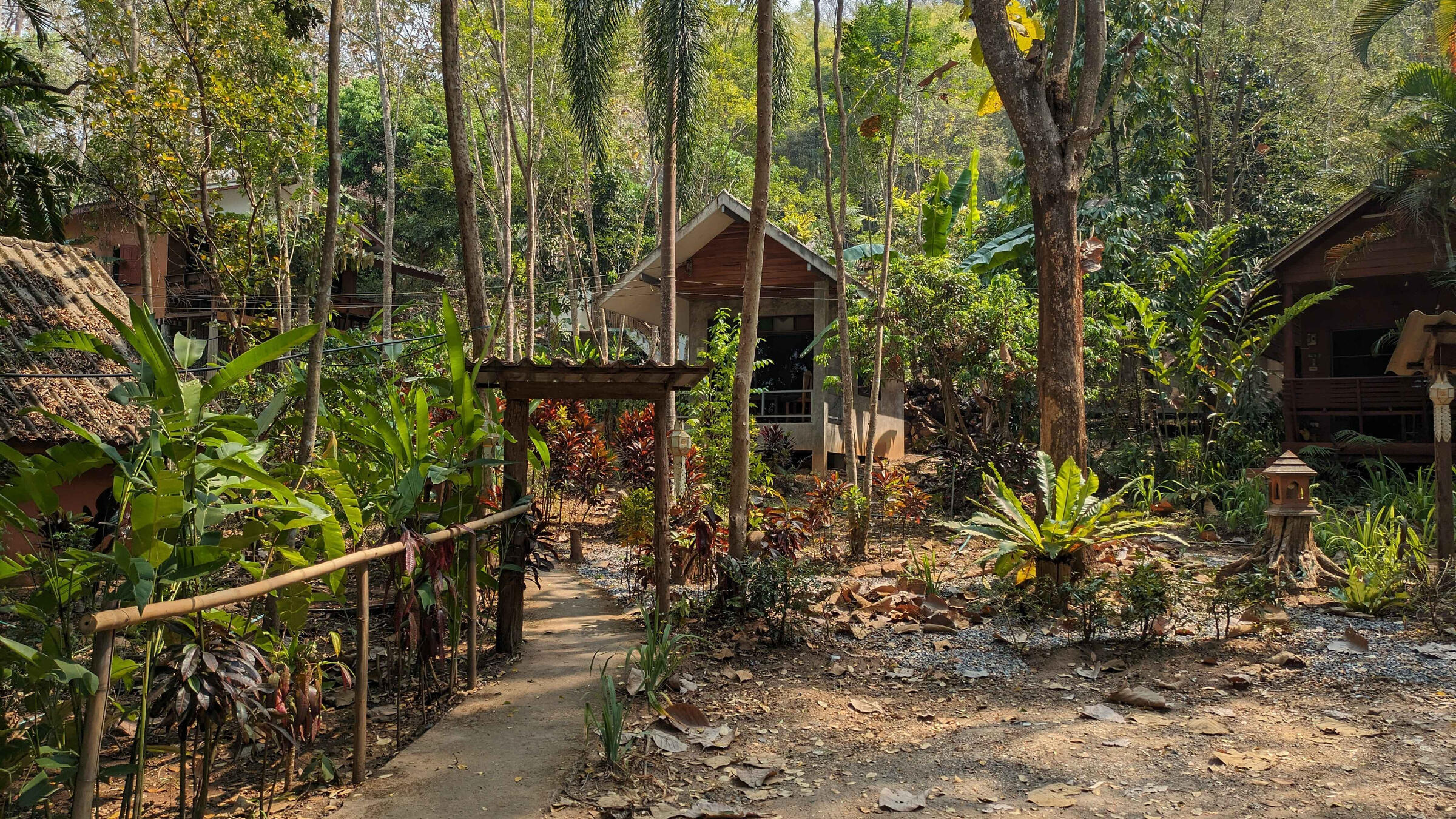 A hut in the jungle at the Mae Win resort in Chiang Mai